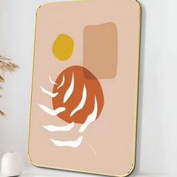 Myntra Elegant Homes Pink & White Wood Abstract Sparkle Wall Art-11