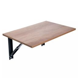 Folktail 16x32 inch Engineered Wood Wall Mounted Table Golden Oak Matte Finish, FT11-13