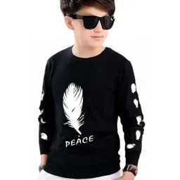 TICOSS Boys Typography Printed T-shirt-image-8