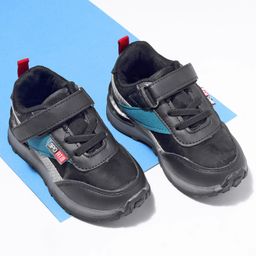 Cute Walk by Babyhug Sneakers With Velcro Closure Solid - Black-image-76