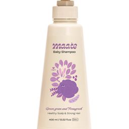 Maate Baby Shampoo Enriched with Green Gram, Fenugreek, and Cabbage Rose Extracts Soft & Shiny Baby Hair with Extra Mild Natural Cleansers Paraben and Sulphate-Free pH Balanced, Soap Free & Tear-Free Natural & Vegan - 400 ml-4