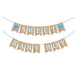 Zyozi Sweet Baby Boy Banner Decorations Blue - Pack of 1-image-26