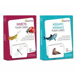 GrapplerTodd Premium Flashcards Combo Pack of 2 Insects & Aquatic Animals-17