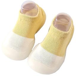 MOMISY Colour Blocked Pair Of Shoe Socks - Yellow-picture-18