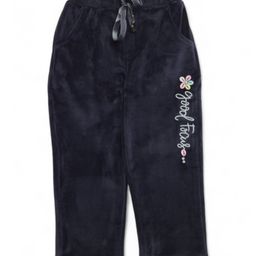 Lil Lollipop Good Focus Text Glitter Printed Pajama - Navy Blue-picture-12