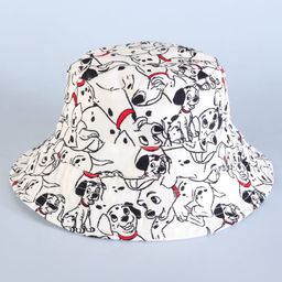 Babyhug Disney Cotton Woven Summer Cap With 101 Dalmatians Print White - Diameter 14 cm-image-21