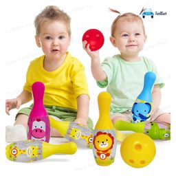 Bunie Jungle Animal Theme Bowling Play Set with 6 Pins and 1 Ball  Multicolor image 2