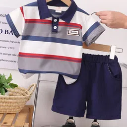 YK Boys Striped Cotton Clothing Set-picture-26