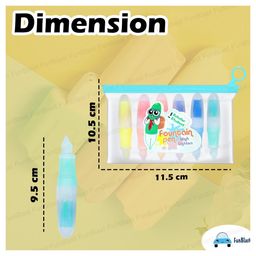 FunBlast Chisel Tip Highlighter Pens  6 Pcs Multicolor image 3