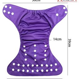 AEREX Reusable Baby 2 Cloth Diapers For 6 Months to 3 Years With 4 Insert Pads Leak Proof Washable Diapers For New Born Babies Adjustable Pocket Cloth Diaper Nappies (Orange & Purple) image 3
