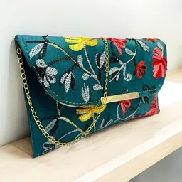 SKORPIO Ethnic Motifs Embellished PU Shopper Tote Bag with Tasselled-47