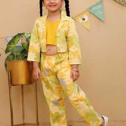 Aj DEZInES Girls Printed Top with Palazzos-image-80