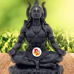 DARIDRA BHANJAN Black Religious Idol Showpiece-image-83