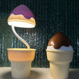YAMAMA Multi-functional Ice-cream Shaped Table Lamp With 360 Degree Moveable, Sharpener And USB Rechargeable (Pack of 1 Color And Design May Vary) image 5