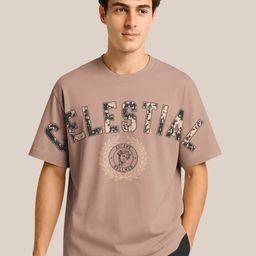 BULLMER Typography Printed Crew Neck Drop Shoulder Oversized T-shirt-image-53
