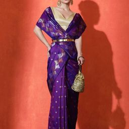 SARHA Woven Design Zari Pure Silk Saree-image-12