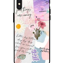 QRIOH Floral Printed iPhone X Back Case Mobile Accessories-image-31