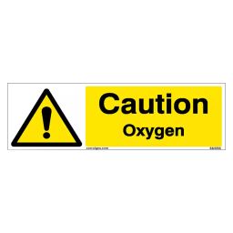 SUNSIGNS Caution Oxygen Signages Size 300x100 mm HP Print + Vinyl + Sun Board, SN0098-image-76