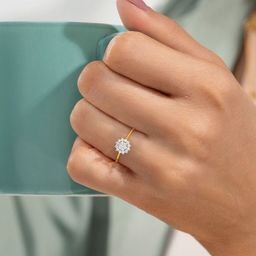 KISNA DIAMOND AND GOLD JEWELLERY 18KT Finger Ring Diamond 0.19g-image-35