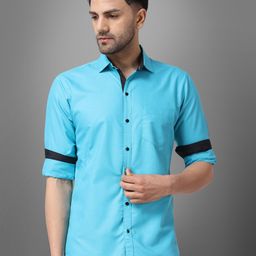 Metronaut Men Regular Fit Spread Collar Solid Cotton Casual Shirt-image-38