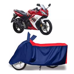 Auto Pearl Two Wheeler Cover with Bag for Yamaha YZF R15S BS6, Red & Blue-image-76
