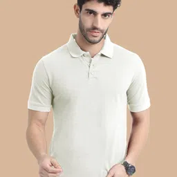MIRAAN Men Polo Collar Applique T-shirt-image-20