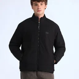 Flying Machine Men Geometric Crop Padded Jacket-image-43