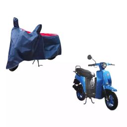 Auto Pearl Waterproof Two Wheeler Cover For Bajaj Sunny (Red & Blue)-94