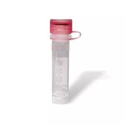 Abdos Printed 1.5 ml Sterile Self Standing Screw Cap Tube With Red Color Looped Cap, P10353-R (Pack of 1000)-46