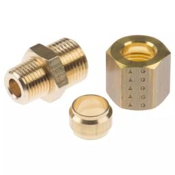 Legris Brass Pipe Fitting Straight Compression Coupler Male R 1/8 inch to Female 8 mm, 0105 08 10 (Pack of 5 Pcs)-picture-10