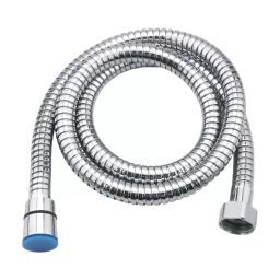 Goeka Double-Buckle Flexible Deluxe Shower Tube 1½ m (150 cm) Silver Chrome Finish Stainless Steel for Bathroom-picture-18