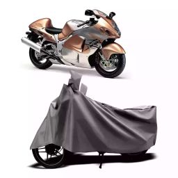 Auto Pearl Two Wheeler Cover with Bag for Suzuki GSX R1300 Hayabusa, Silver-image-98