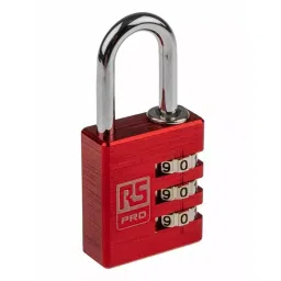 RS PRO Combination Weatherproof Combination Padlock, 5 mm Shackle, 30 mm Body Model No 7816041-3