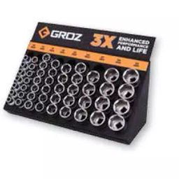Groz Socket Merchandiser 49 pc Socket Set SKT/H/1-2/UG/ST50-3