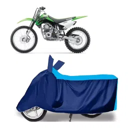 Auto Pearl Two Wheeler Cover for Kawasaki KLX 140 - Cyan, Blue-image-14