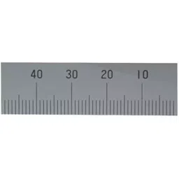 Shinwa Rules Bottom Right Base Point Machine Scale without Hole 50 mm, 75102503-24