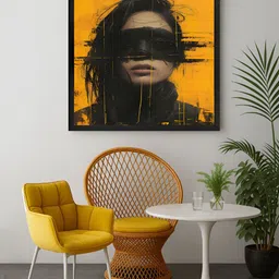 999Store Yellow & Black 1 Piece Canvas Other Wall Paintings-image-83