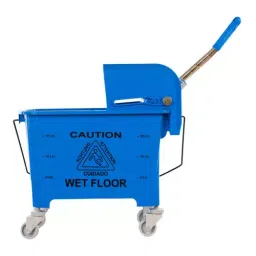 Mrinmoyee 20 Ltr Single Bucket Mop Wringer Trolley Blue - IN0670-picture-19