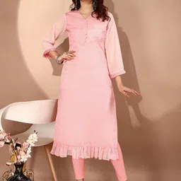 ZAZADIYA IMPEX Women Peach Kurtis-picture-50