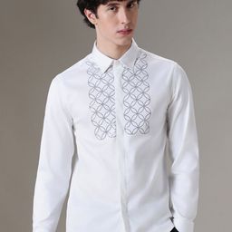 Banana Club Men Classic Slim Fit Opaque Casual Shirt-image-94