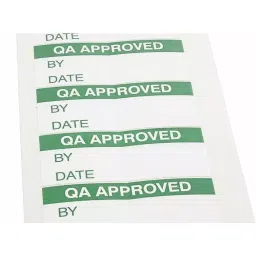 RS PRO Adhesive Pre-Printed Adhesive Label-QA Approved-. Quantity: 140, 7587955 Bag of 140 Pcs-image-80