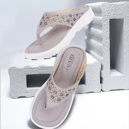 FAUSTO Women Purple Open Toe Flats-image-88
