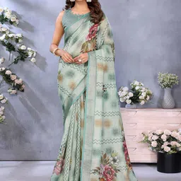 SUVIKAS CREATION Floral Printed Saree-image-44