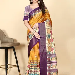 SSHAGUN LIFESTYLE Floral Printed Saree-picture-5