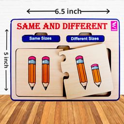 Wissen Wooden Same & Different Learning Concept Puzzle- 10 Pieces-25