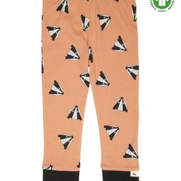 Turtledove London Full Length Leggings Fox Face Print- Peach-image-99