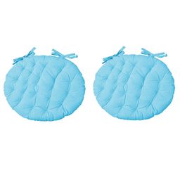 Angel Mommy Ultra Soft Round Twill Cushions with Ties Pack Of 2 - Sky Blue-image-28
