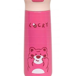 FunBlast Insulated Thermos Water Bottle with Screw Cap Dark Pink - 350 ml-image-5