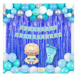 Untumble Blue Welcome Home Decoration Foil Curtain Kit for Baby Boy - Pack of 45-image-33