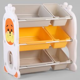 Multipurpose Storage Shelves Sea Lion Print - Yellow-48